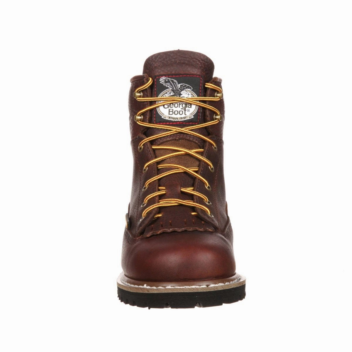 Georgia Boot Low Heel Logger Men's Waterproof  Boots Gbot052 In Chocolate Waterproof Outdoor Trek Waterproof Design