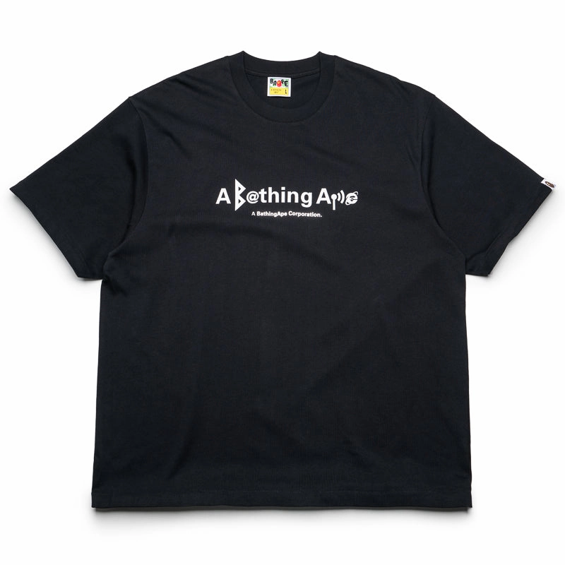 Layered Look Everyday Comfort A Bathing Ape Symbol Logo Tee - Black