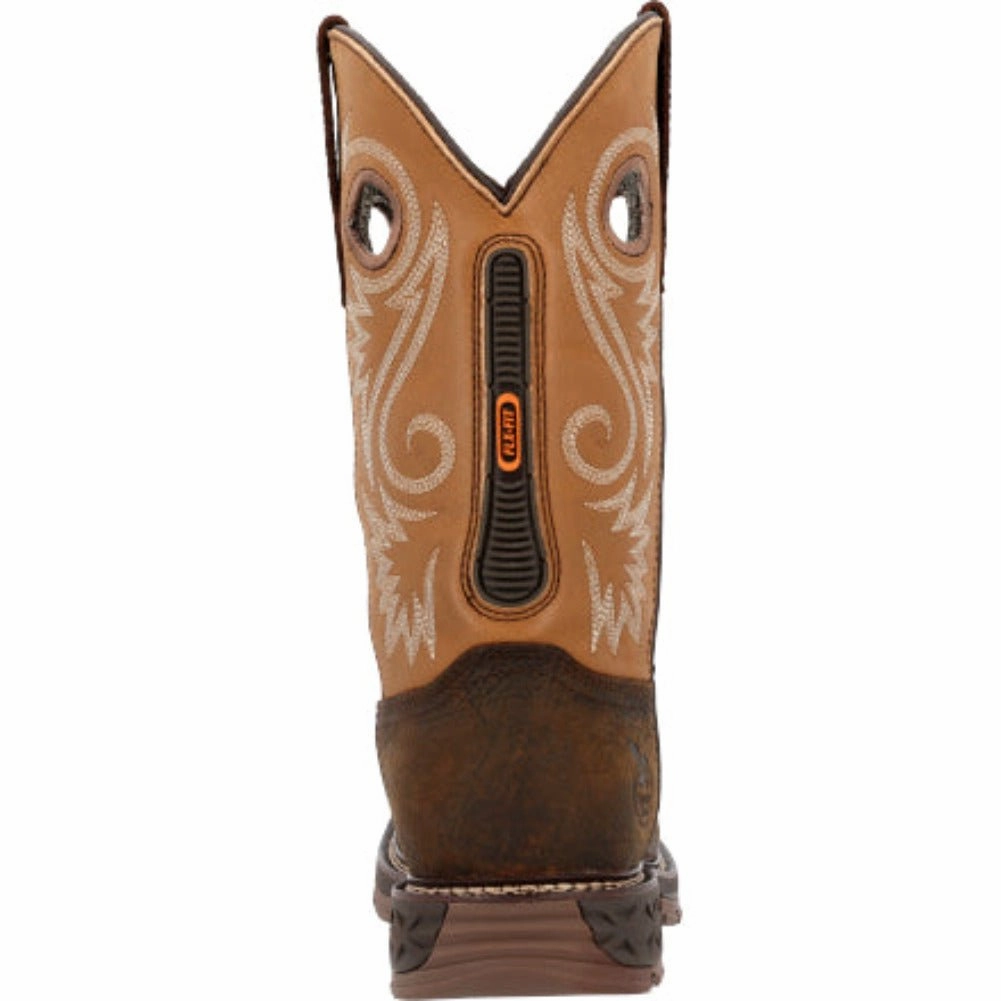 Georgia Boot Carbo-tec Flx Men's Waterproof Pull On Work Boots Gb00671 In Brown Rugged Build Soft Material