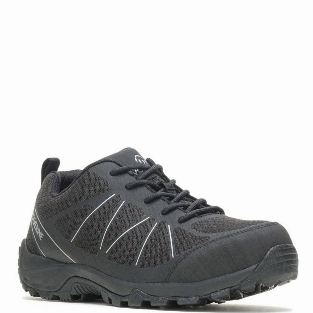 Wolverine Amherst 2 Low Ct Men's Work Shoe (w201147) In Black Waterproof Performance Slip-resistant Cushioning