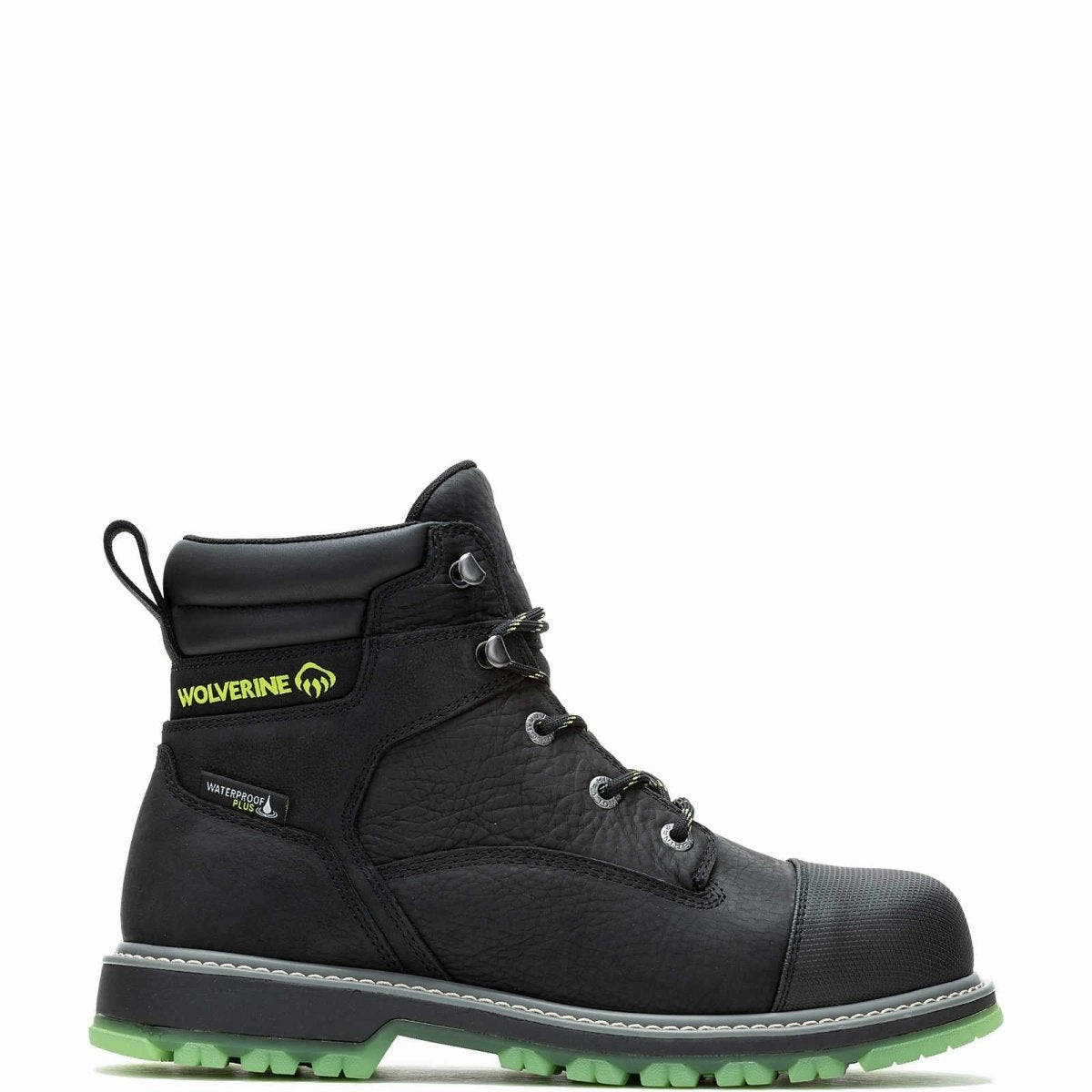 Outdoor Performance Wolverine Floorhand Lx Cap Toe Men's Steel Toe 6" Work Boot (w231098) In Black