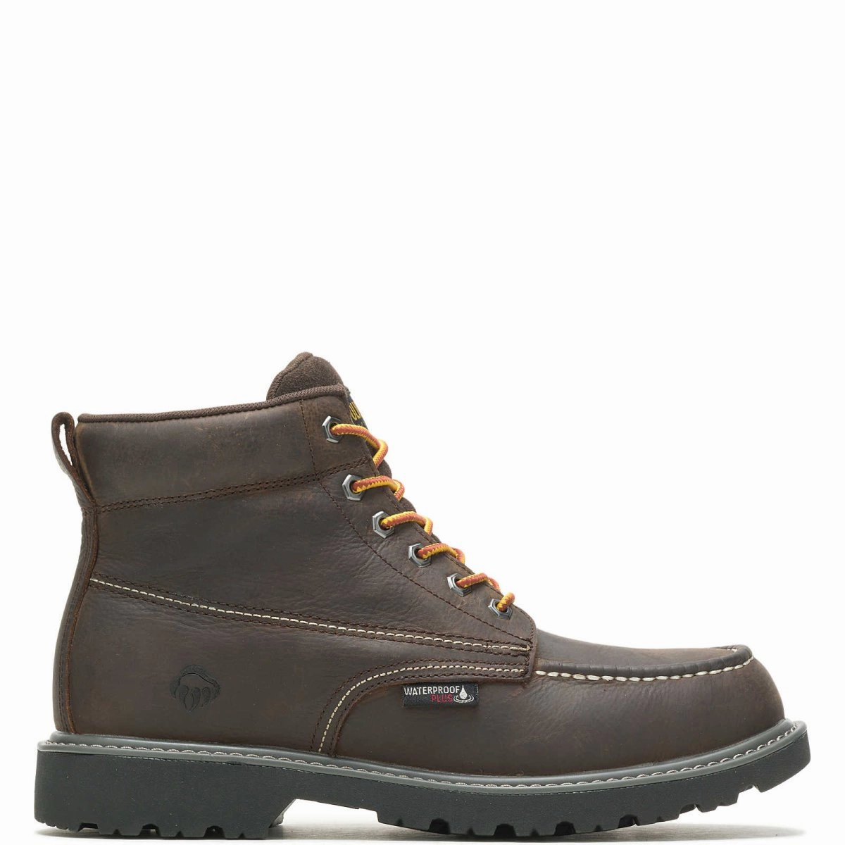 Wolverine Men's Floorhand Moc Toe Soft Toe 6?? Work Boot (w230025) In Dark Coffee Heat Resistance Pro Footwear