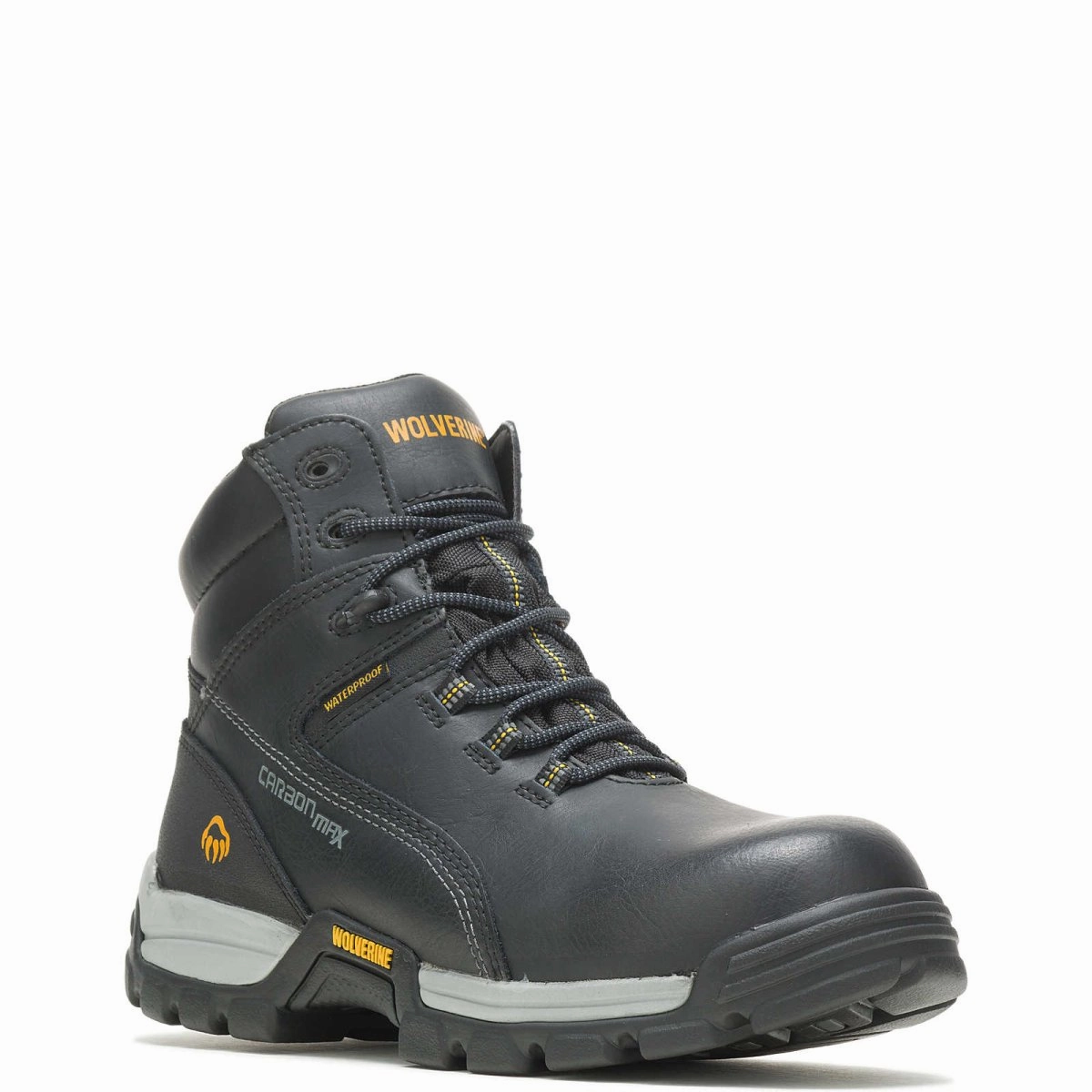 Wolverine Tarmac 6" Waterproof Reflective Composite-toe Men's Work Boot (w10304) In Black Energy return Heat Resistance