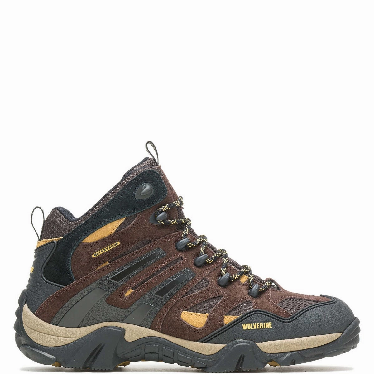 Secure Lacing Work Ready Boots Wolverine Wilderness Men's Waterproof Soft Toe Boot (w880231) In Chocolate Brown