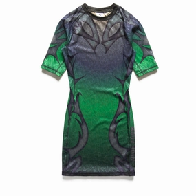 Casual Fit Sea Fit Women's Aries x Puma Dress - Fluro Green Pes