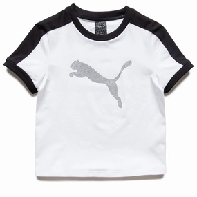 Women's Fenty x Puma T7 Slim Tee - White Hidden pockets Hike Fit