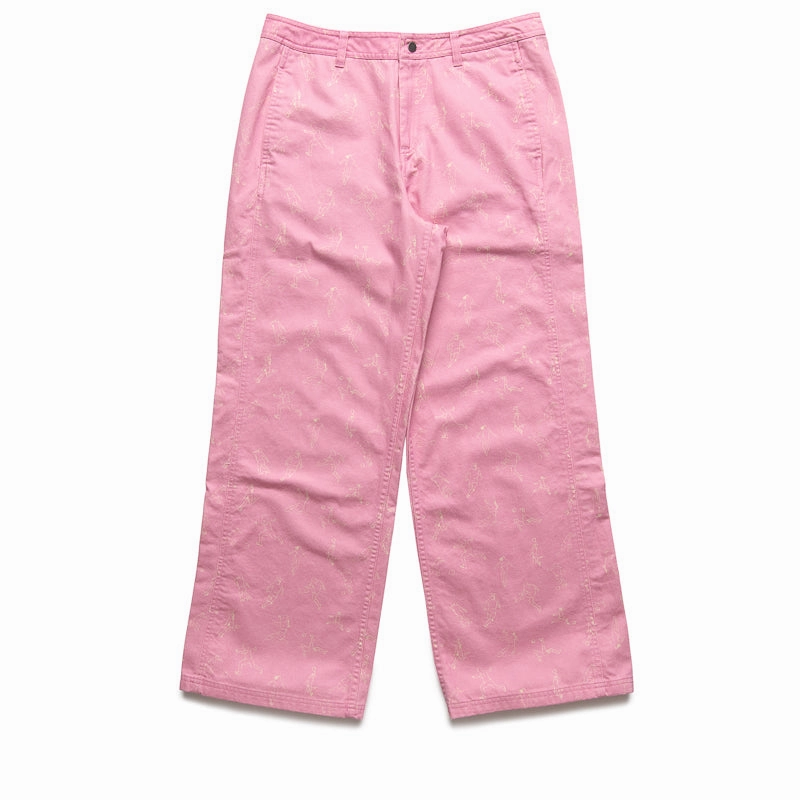 Women's KidSuper x Puma Pants - Mauved Out Tagless Design FadeResistantDye
