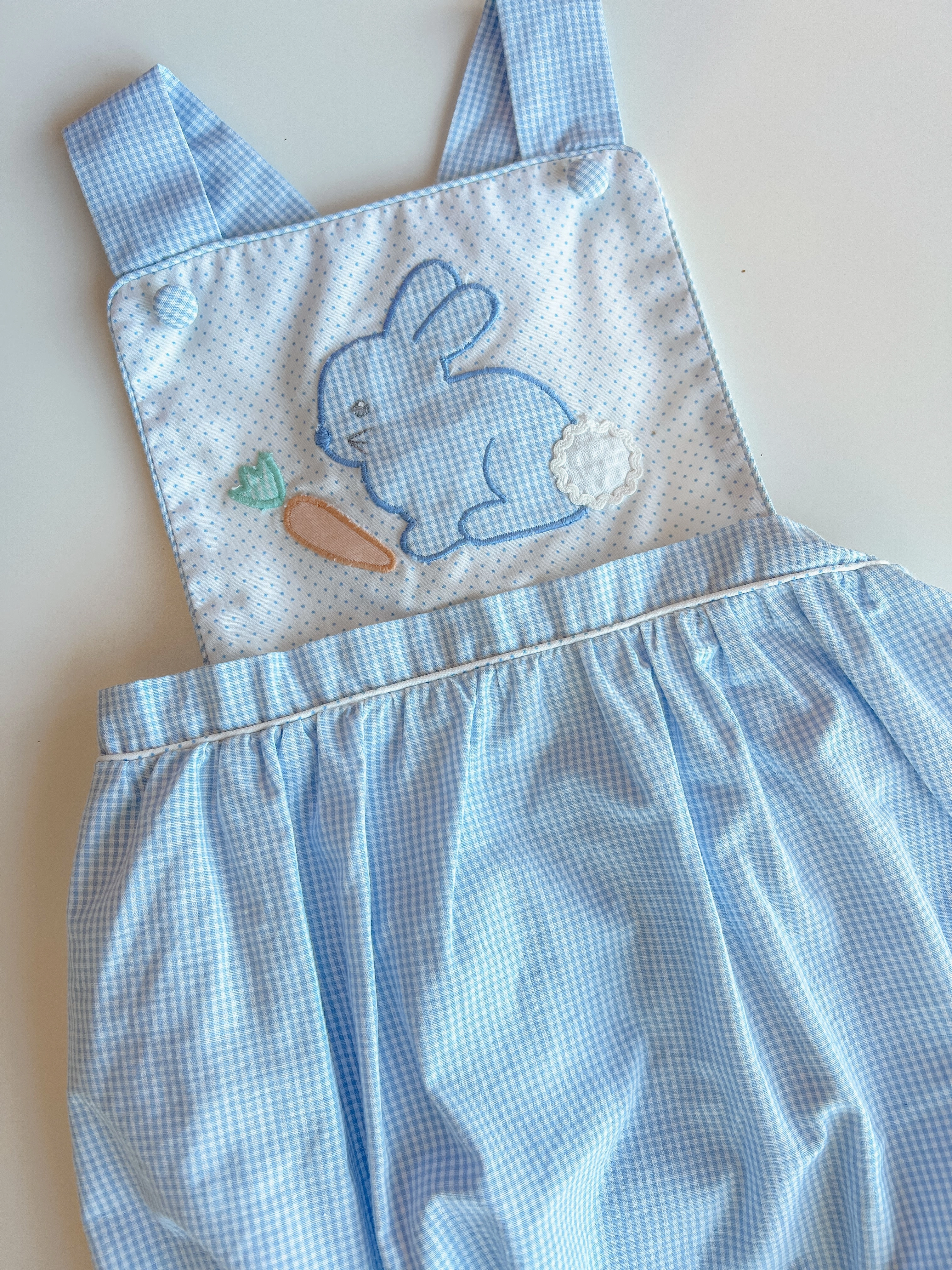 Relaxed T-shirt Boys Blue Applique Bunny Bubble