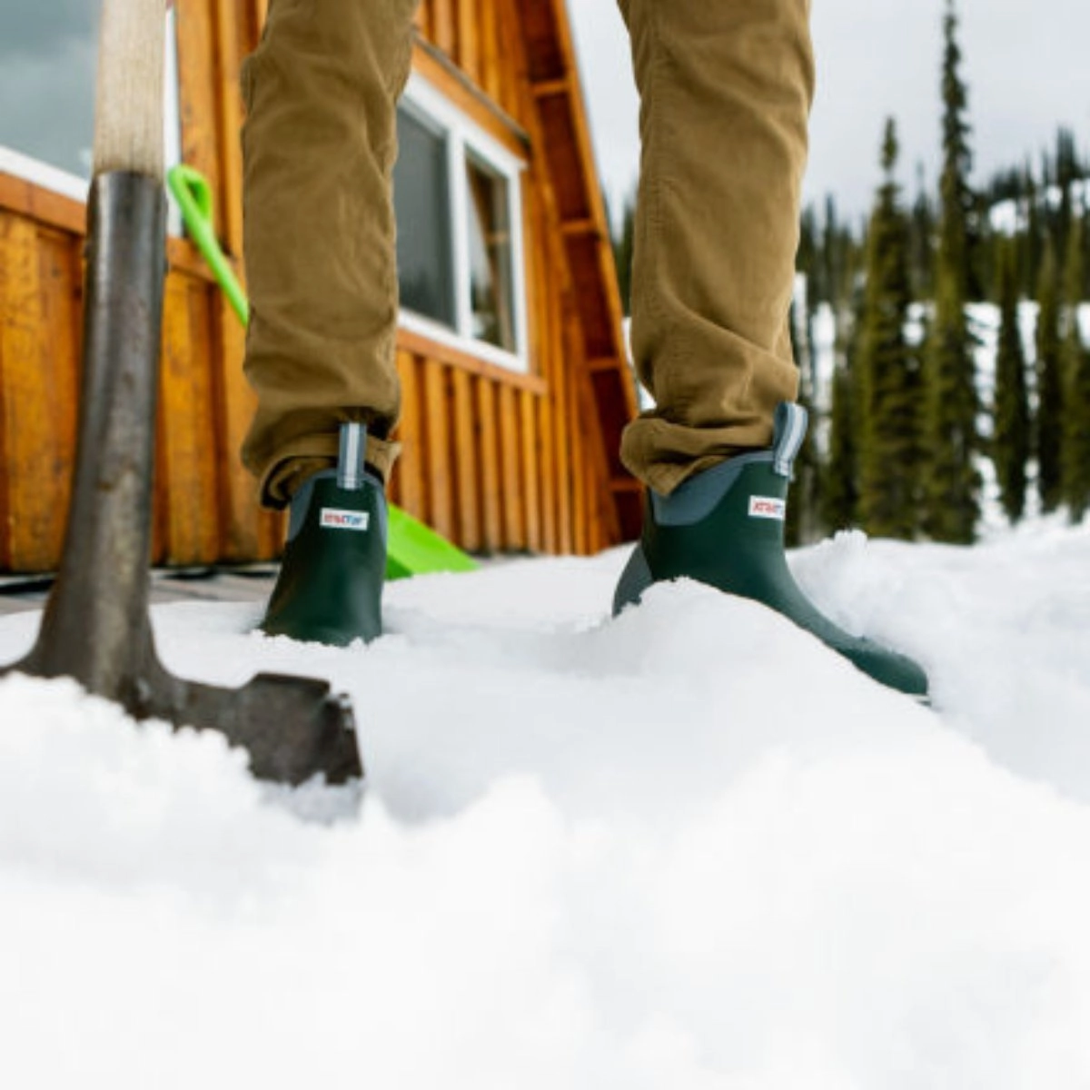 Protective Build Xtratuf Ankle Deck Men's 6" Boots Xmab302 In Green