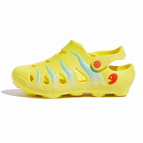 Yellow & Glass Blue Octopus I Women Light Travel Flats Casual Sandals