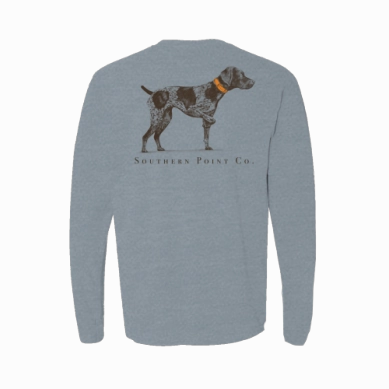 Shape Hug Youth Long Sleeve Greyton Tee - Ice Blue