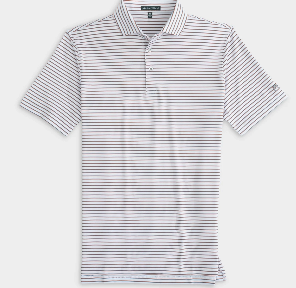 Island Vibe Calm Core Youth Stadium Stripe Polo - White/Dark Teal
